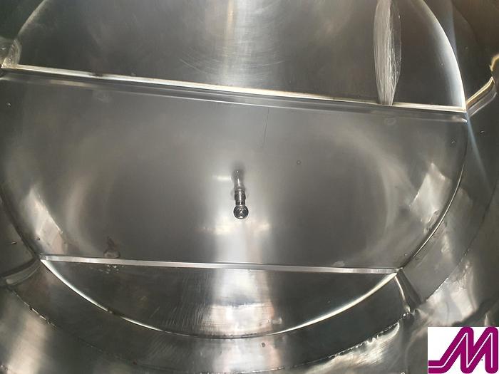 Used 2012 6,000 Litre Stainless Steel Jacketed Open Top Tank