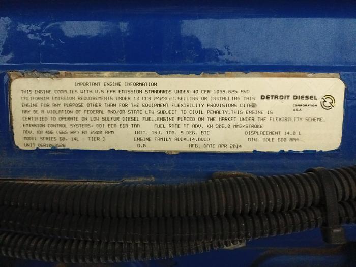 Used 2014 Cement Double Pump Trailer, BJ