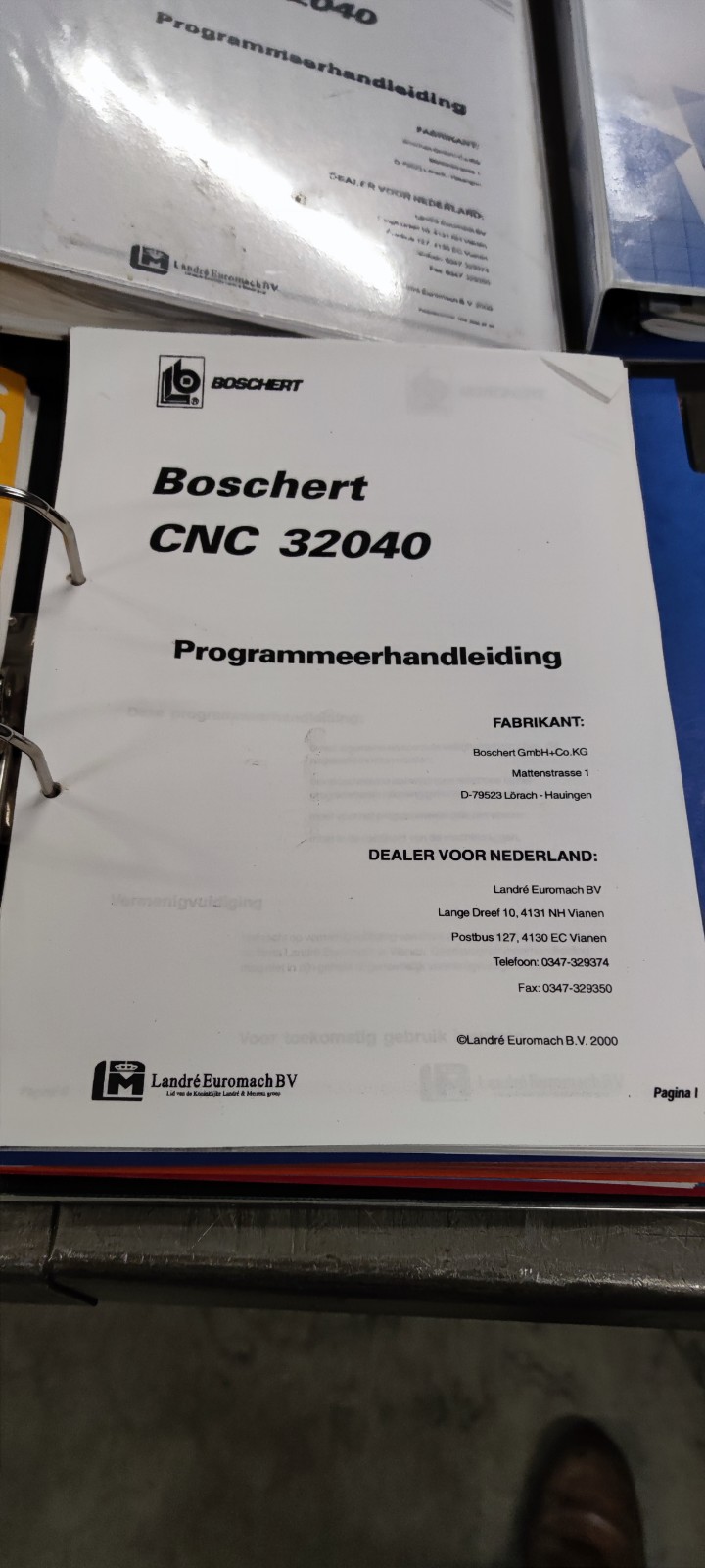 Used Boschert EL 1000 CNC - Punching Machine - 2000