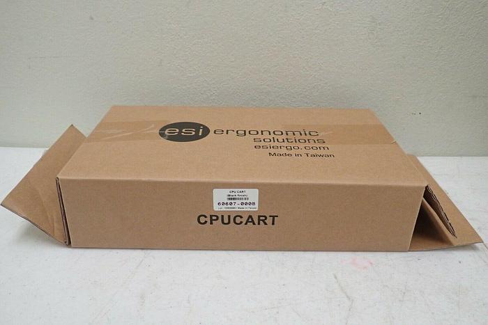 Used Case of 5 esi Ergonomic Solutions 60607-00B Black Finish CPU Carts