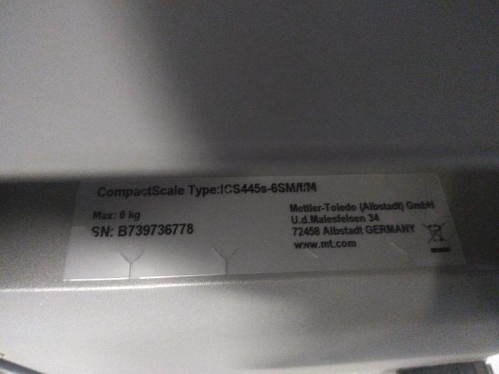 Gebraucht Präzisionswaage, Kompaktwaage Toledo ICS445s-6SM/f/M, Mettler,  neuwertig