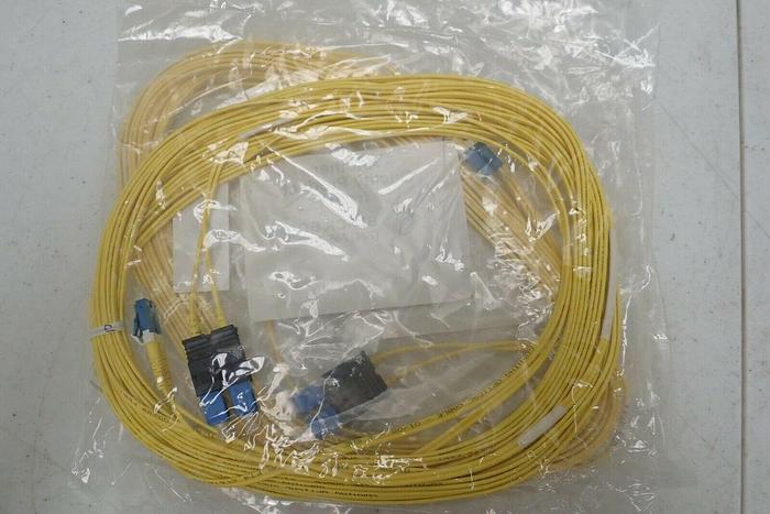 Used Lot of 2 Black Box EFN094-010M LCD/SCD SM Duplex PVC Fiber Optic Cables 10M