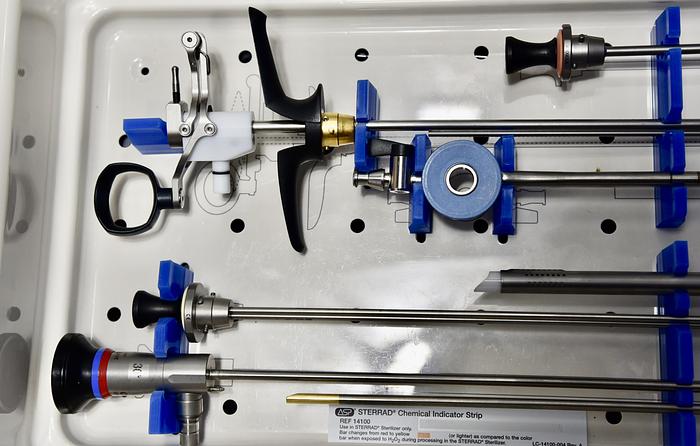 Used Olympus Cystoscopy Complete Set with A22002A, A22003A and Stainless Instruments