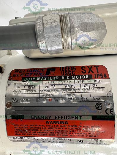 Used Precision  250 Liter Stainless Steel Jacketed Reactor 400 PSI w/ Reliance Motor