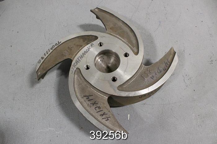 Used Goulds 3135 4x12x14 Pump Impeller, 2/4 Vane, 14" Diameter #39256