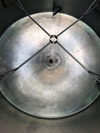 Used 1,500 GALLON APV CREAPACO CONE BOTTOM PROCESSOR – S/S (NO AGITATION) #9219