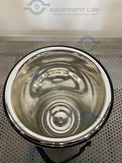 Used Chemglass  Stainless Steel Dewar Flask w/ Carrying Handle 177mm OD x 304mm Height