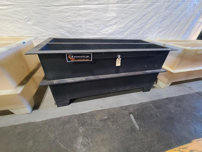 Used Polypro Tank Counter Flow Rinse side and bottom support 70" x 28" x 29" Plating