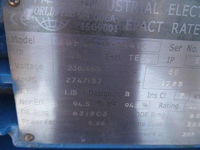 Used 2014 125 hp Electric over Hydraulic Pump