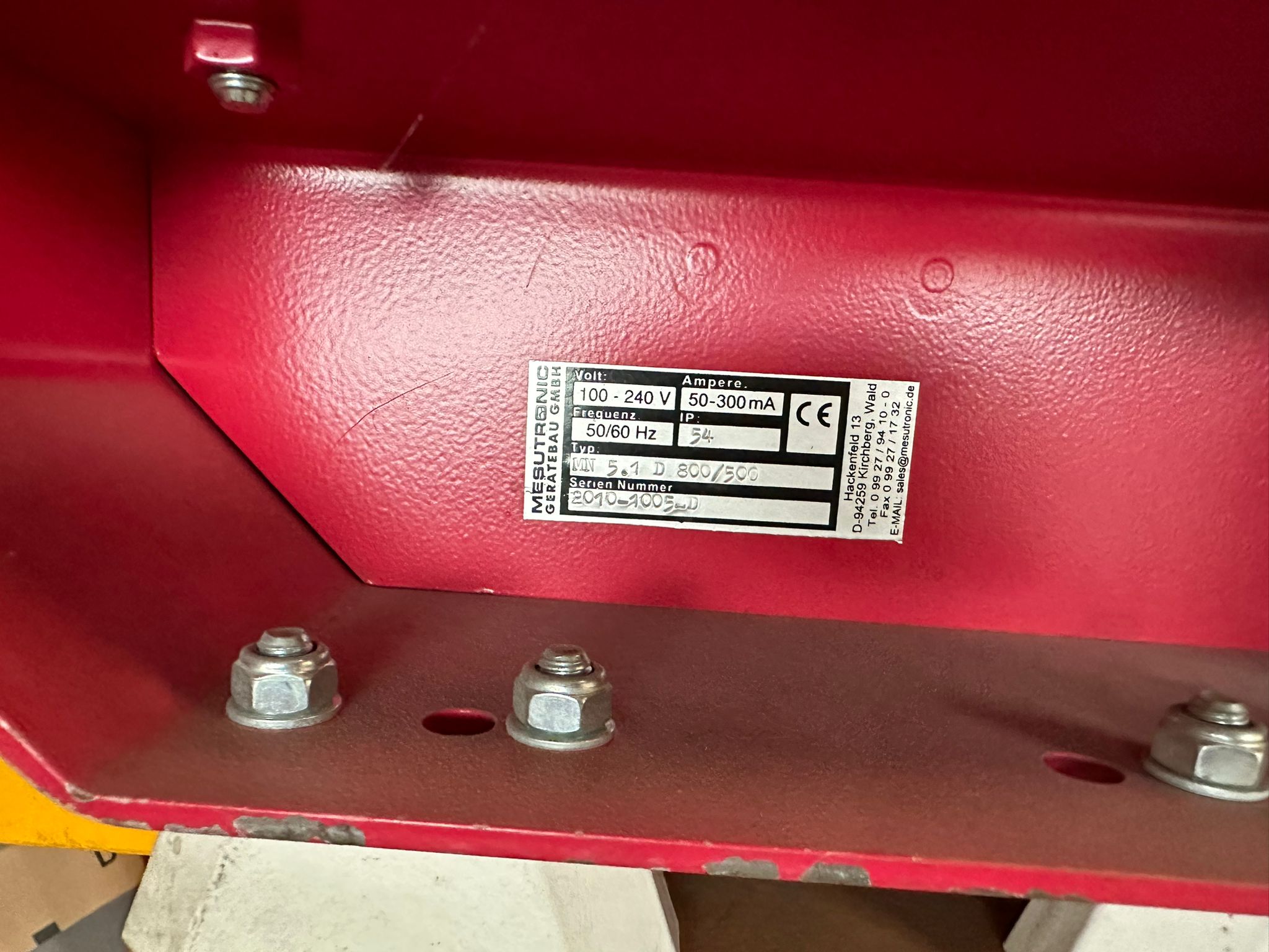 Gebraucht Gurtförderband Schuma mit Metalldetektor Mesutronic