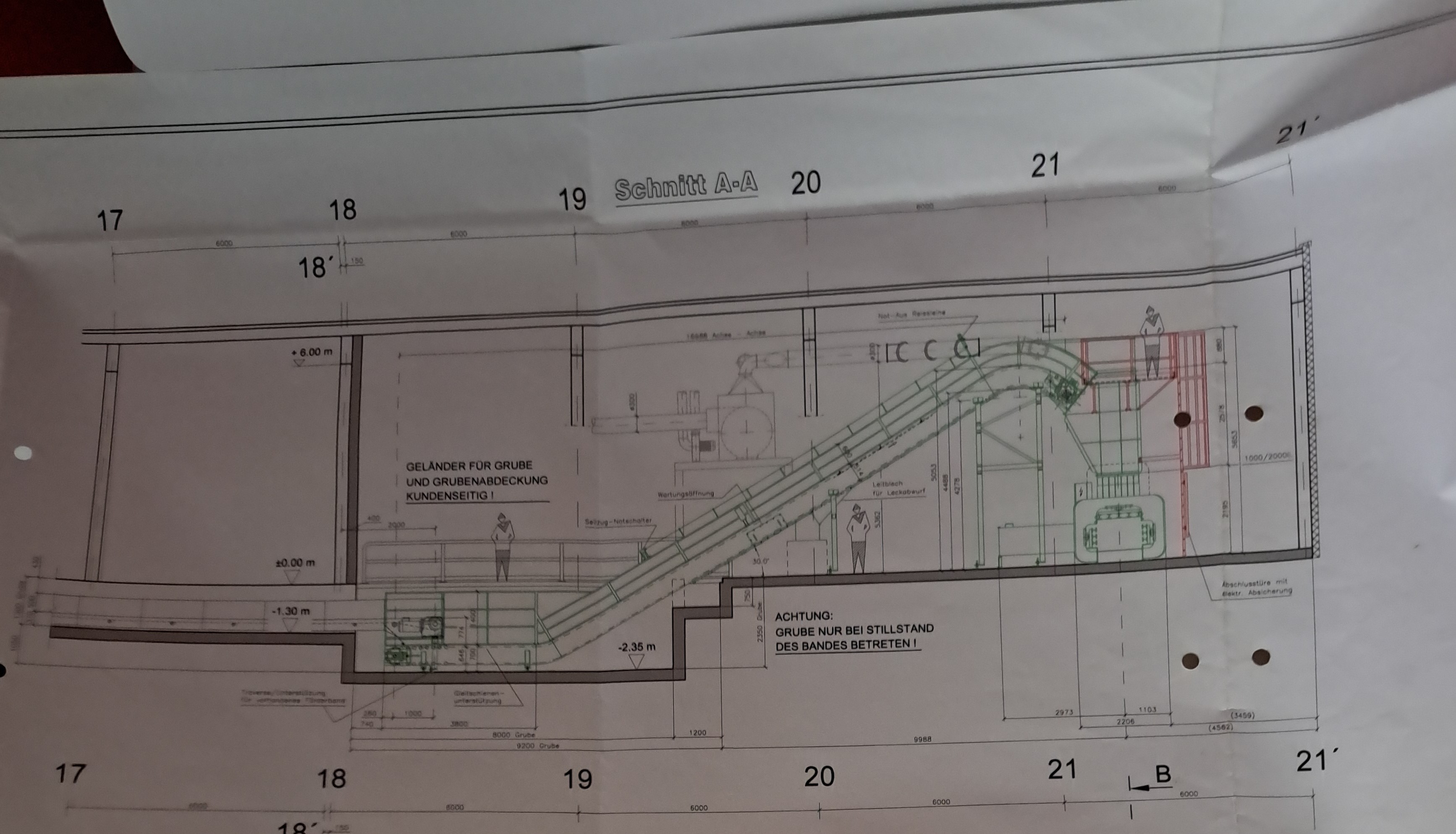 Gebraucht Kettengurtförderband Kurrle