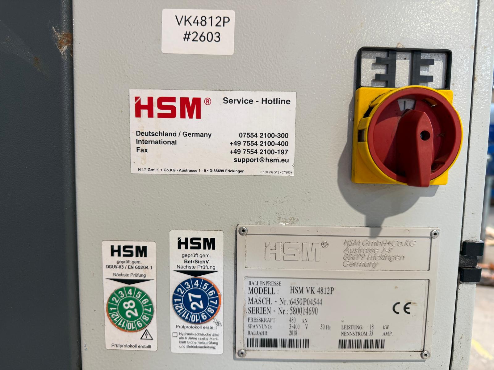 Gebraucht 2018 HSM VK 4812 P