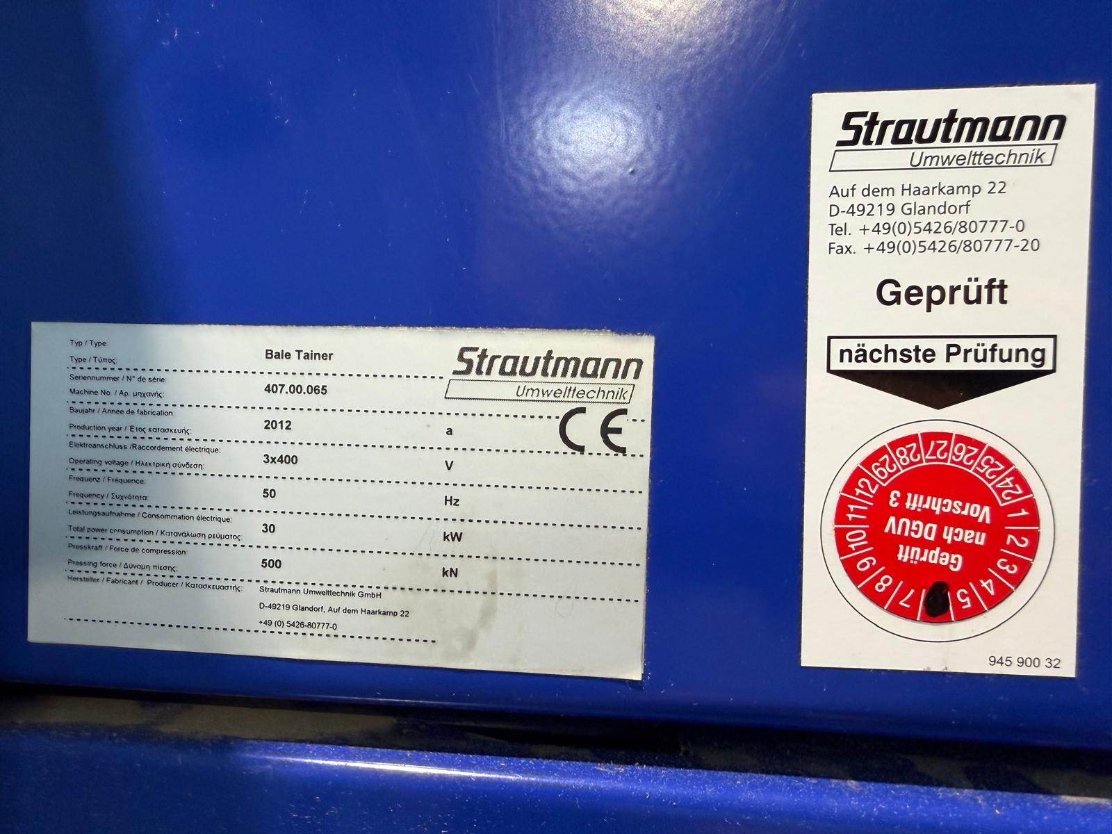 Gebraucht 2012 Strautmann BaleTainer #9998