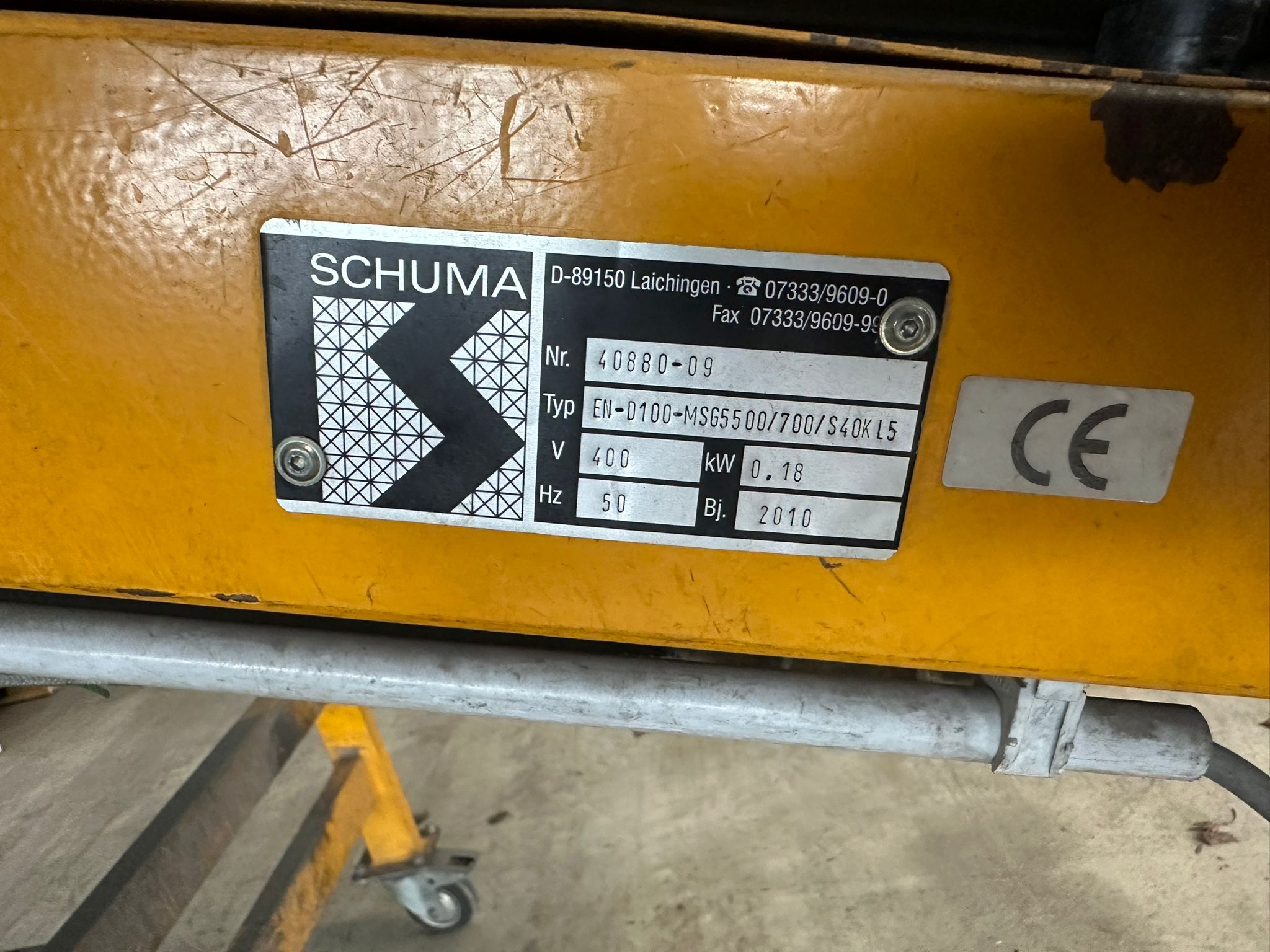 Gebraucht Gurtförderband Schuma mit Metalldetektor Mesutronic