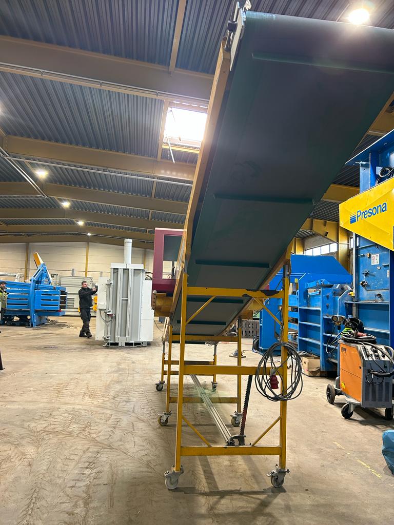 Gebraucht Gurtförderband Schuma mit Metalldetektor Mesutronic