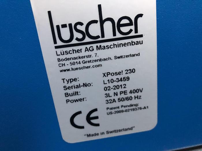 Gebraucht 2012 CTP Luescher X-Pose! 230 UV 96 High Power Las