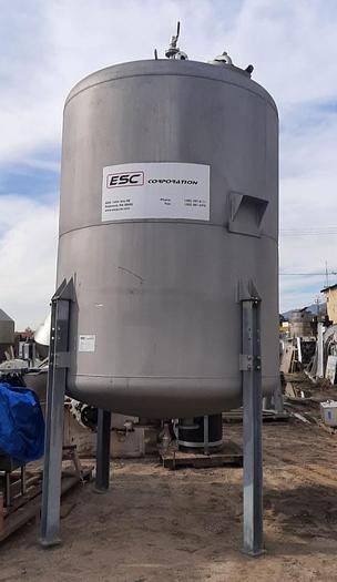 Used Tank, 2,300 Gallon, 304 S/st, 20 PSI, DT/DB, Morfab #S744376