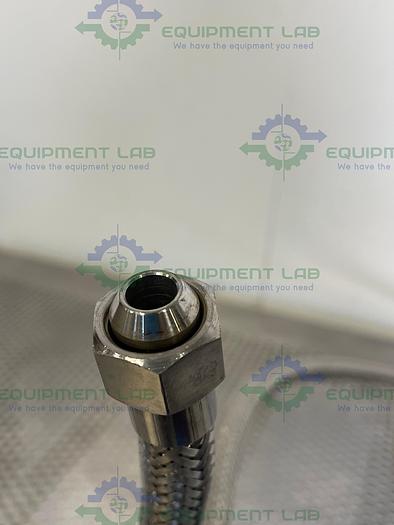 Used 118" Stainless Steel Braided Hose w/ 1/2" NPT Fittings