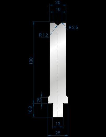 MATRICI 1V TIPO WILA 86°