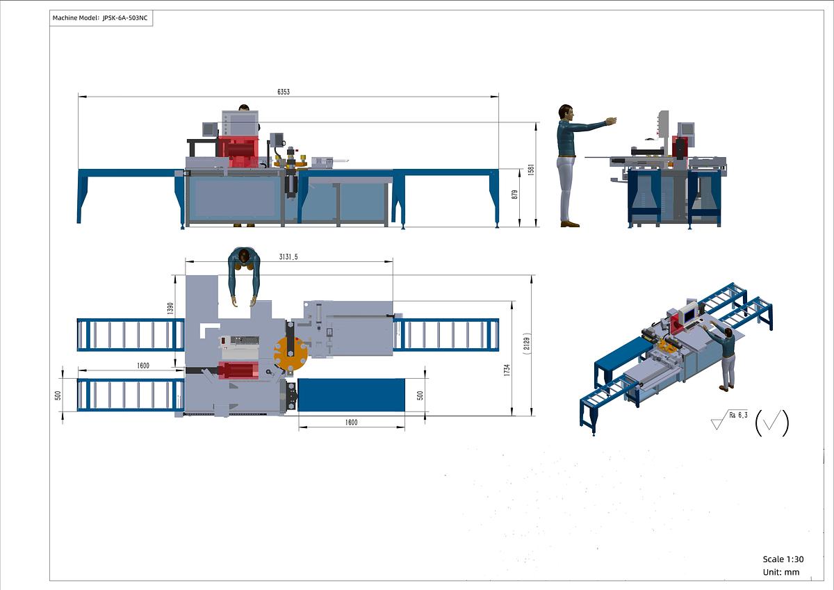 PUNZONATRICE CESOIA CNC PER BARRE IN RAME E ALLUMINIO IBETAMAC 6A503