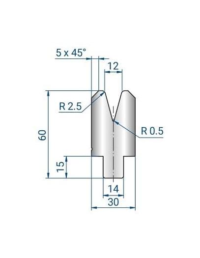 MATRICI V12 TIPO ESH 30°