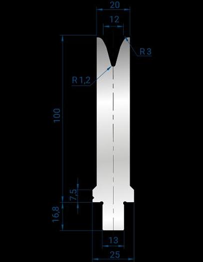 MATRICI 1V TIPO WILA 30°