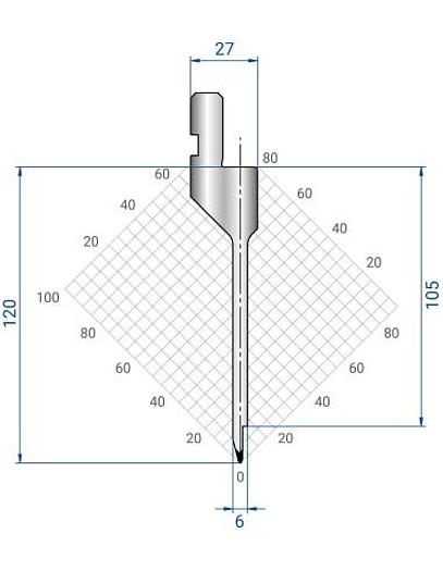 PUNZONE TIPO ESH 30°