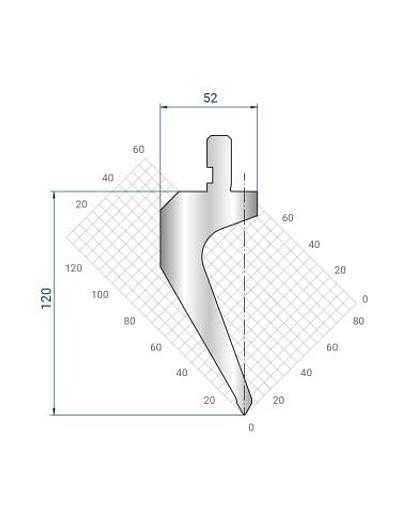PUNZONE TIPO ESH 60°