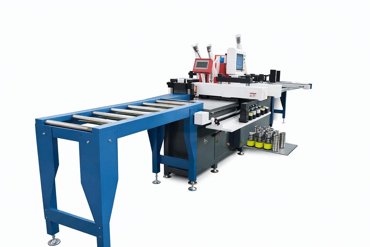 PUNZONATRICE CESOIA CNC PER BARRE IN RAME E ALLUMINIO IBETAMAC 6A503