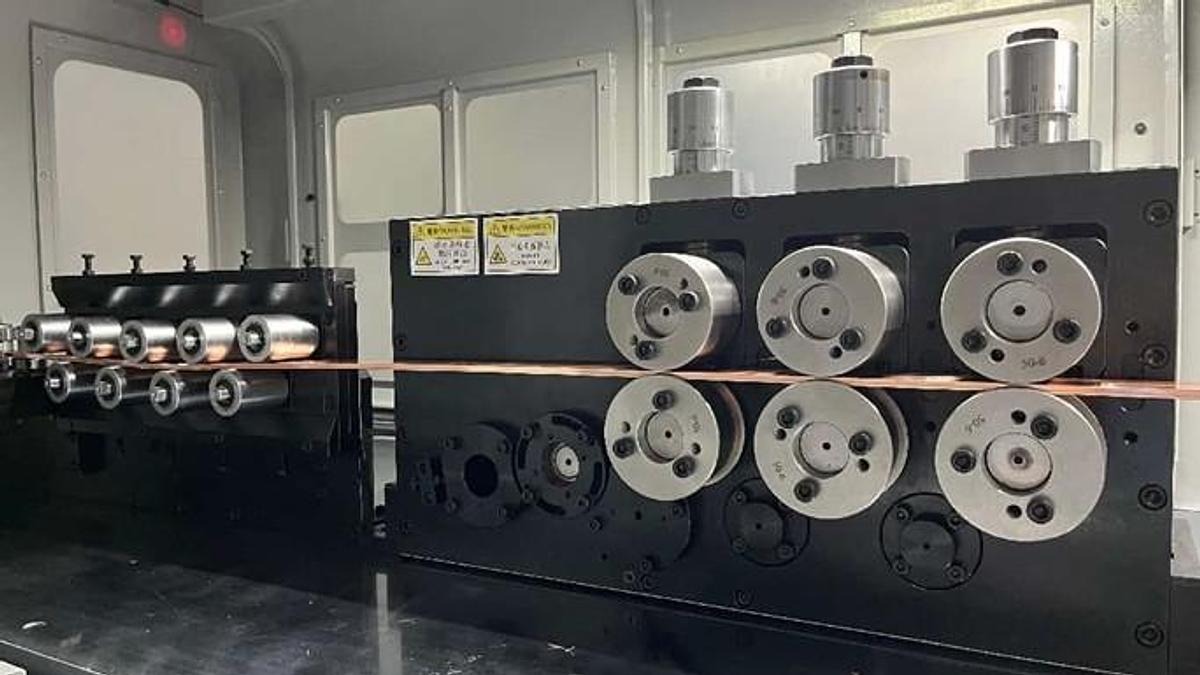 MACCHINA BARRE IN RAME CNC IB 50 6 PUNZONATURA TAGLIO PIEGATURA CURVATURA 