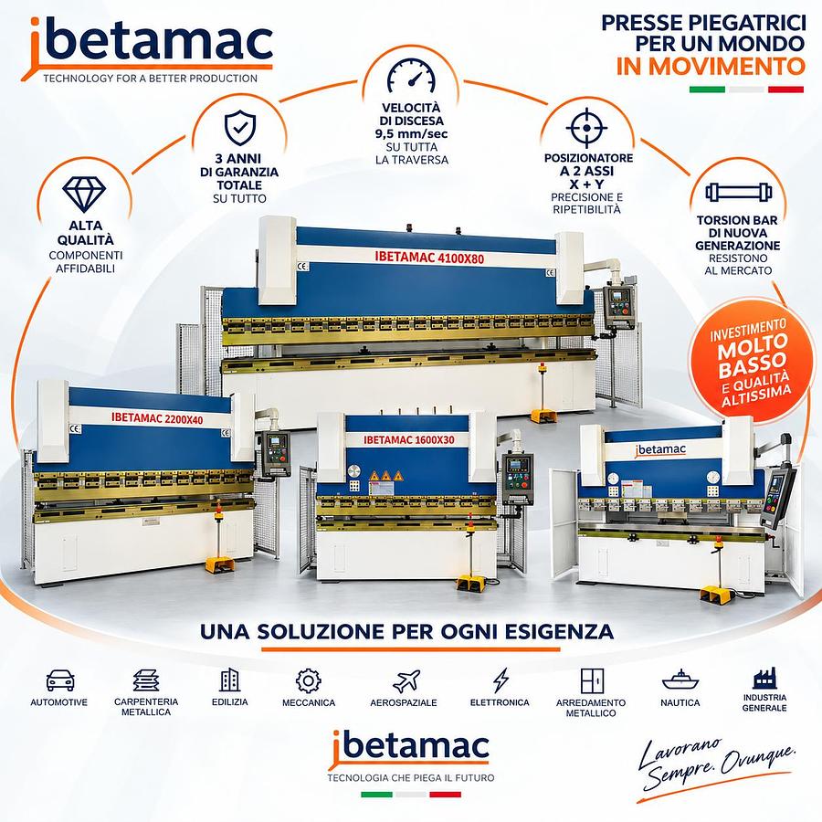 IBETAMAC 2500 × 63 T Tutto quello che serve. Niente che non serva. NUOVA CE