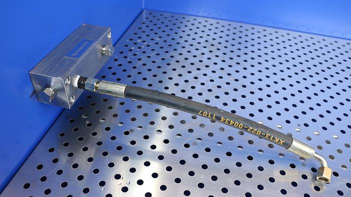 BANCO DI COLLAUDO DI TUBI ASSEMBLATI IDRAULICI MODELLO T3000 IBETAMAC NUOVA CE