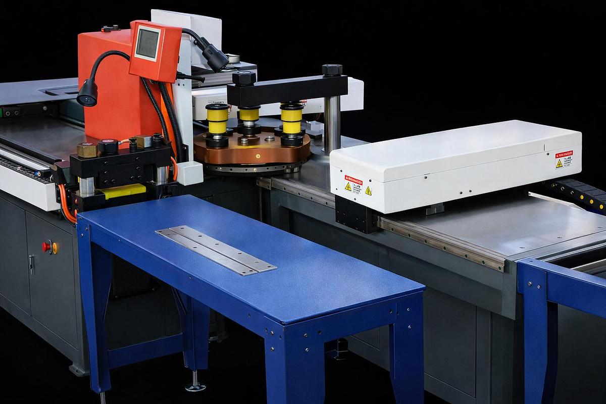 PUNZONATRICE CESOIA CNC PER BARRE IN RAME E ALLUMINIO IBETAMAC 500 CE