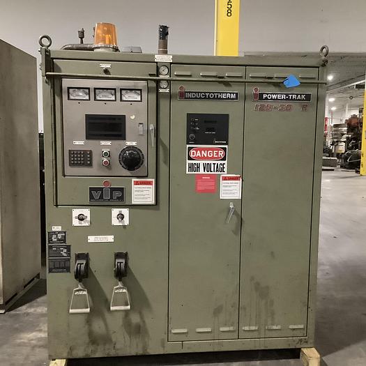 Used INDUCTOTHERM 125-30R, 3200HZ POWER TRAK, 125KW POWER SUPPLY