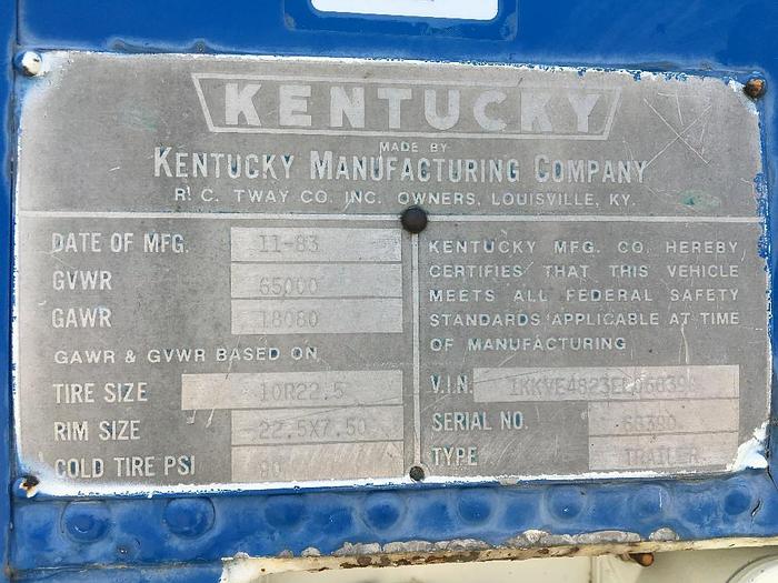 Used 1984 Kentucky Mfg Co, Inc. VAN