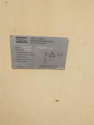 Used 2007 Atlas Copco T4BH (Blast Hole) Drill Rig