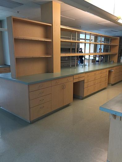 Used Used 50 each plastic laminate Casework