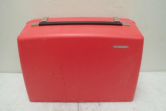Used Vintage Bernina 831 Switzerland Sewing Machine with Red Case