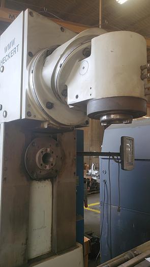 Used 2000 Heckert Universal Milling Machine, Model FW 450X1800, Table 17.5" X 71.5", Universal Horizontal Vertical head, Horizontal spindle, DRO, Pendant control