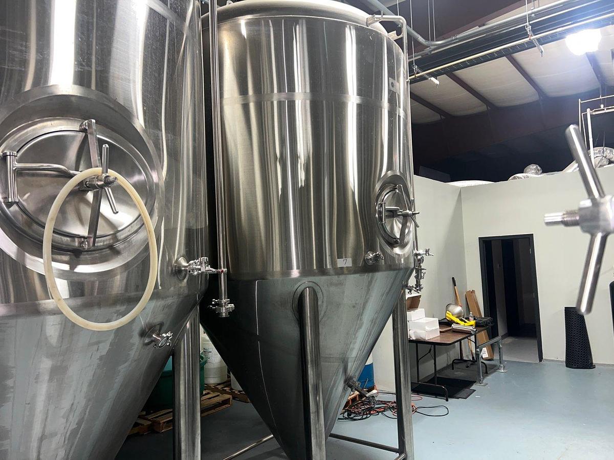 Used (2) Available - Used BestBrew 40 bbl / 1240 Gal conical jacketed unitank fermenters