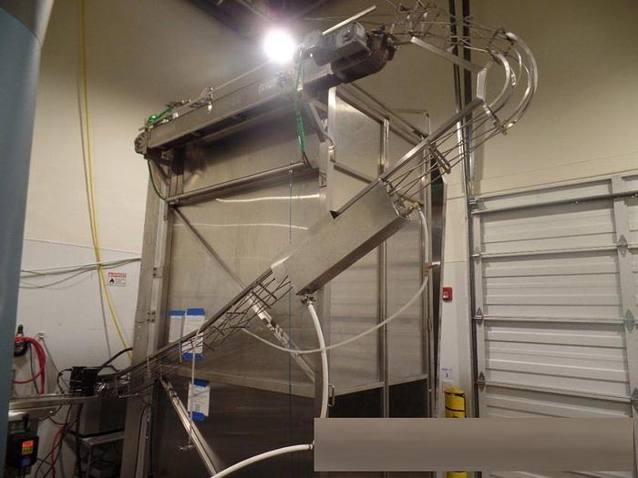 Used Used Alpha Canhusker full height depalletizer