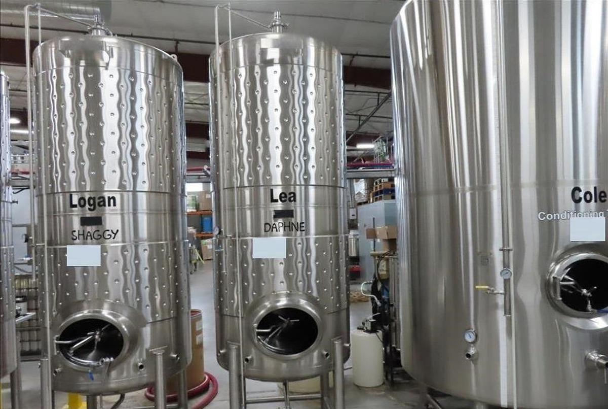 Used (4) Available - Used Practical Fusion 20 bbl / 620Gal jacketed brite/storage tanks