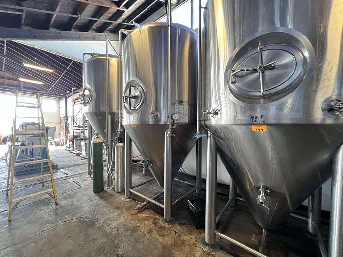 Used (2) Available - ABE 30 bbl conical fermenters