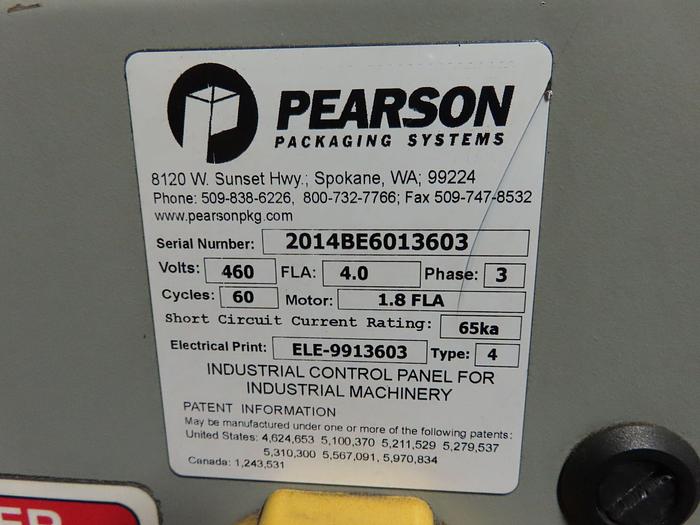 Used Used Pearson Packaging 4/6 Pack carrier erector and stuffer line
