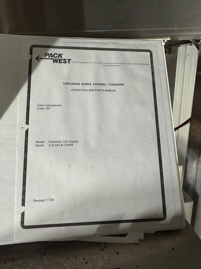 Used Pack West Machine Centurion 120 Inline Capper