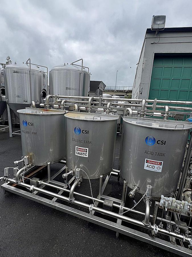 Used Used CSI Central States Industrial skid mount CIP system
