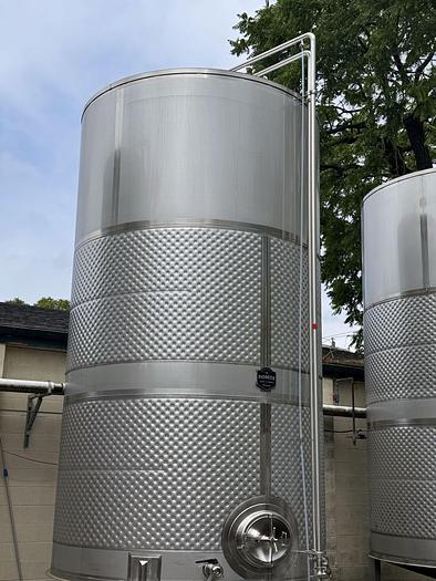 Used (3) available - Used 6500 gallon dimple jacketed fermenter / storage tank