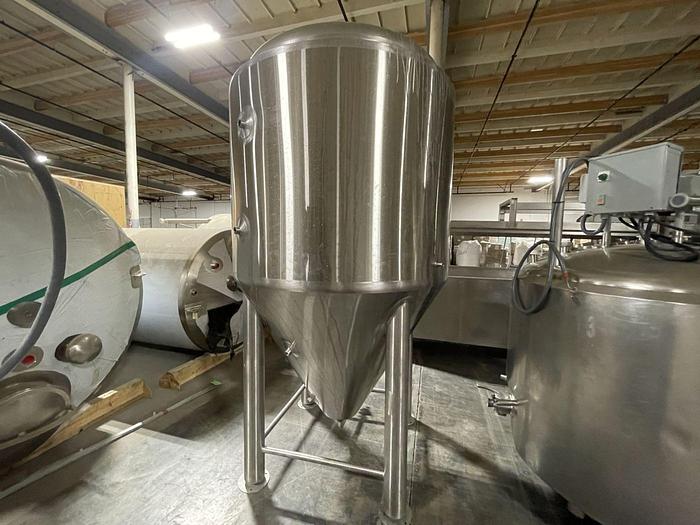 Used (2) Available - Used BSV Blackstone 15 bbl / 465Gal conical Jacketed Fermenter