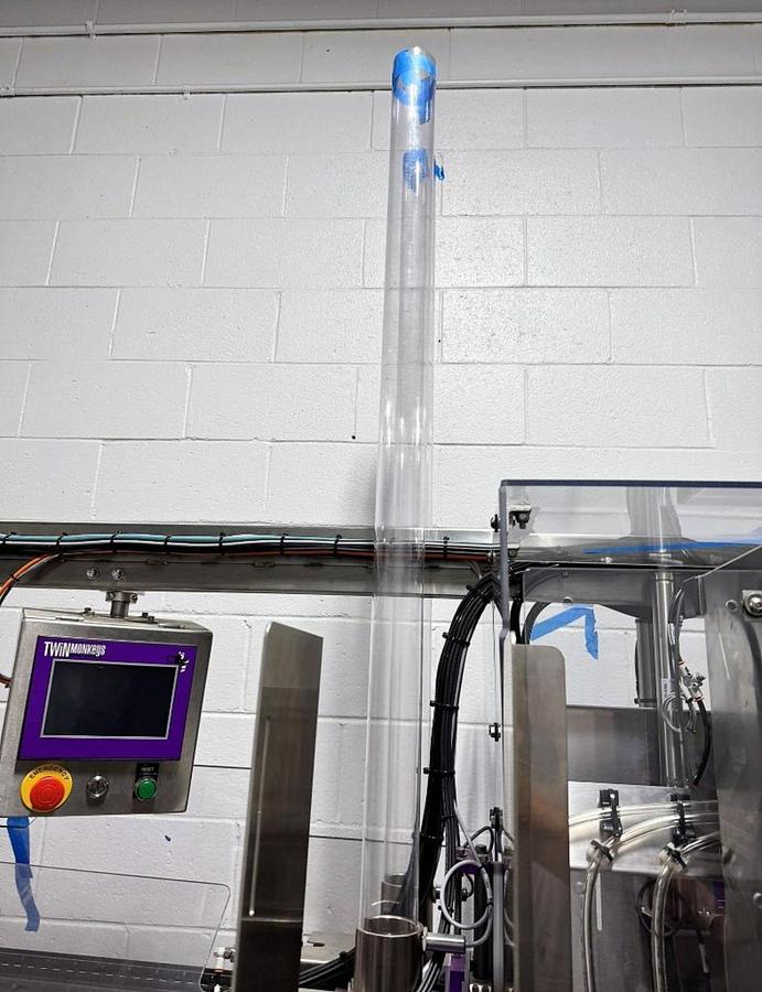 Used Used Twin Monkeys Beverage System Cimarron 10 head dual lane Canning Line