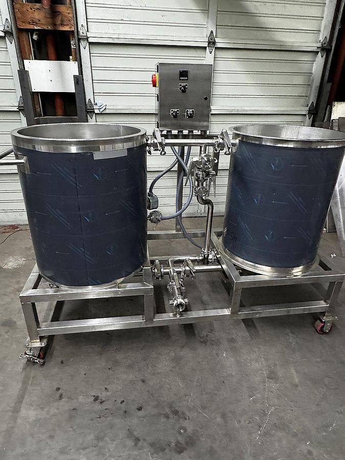 Used Marks Fabrication USA - 2 tank Mobile CIP Skid